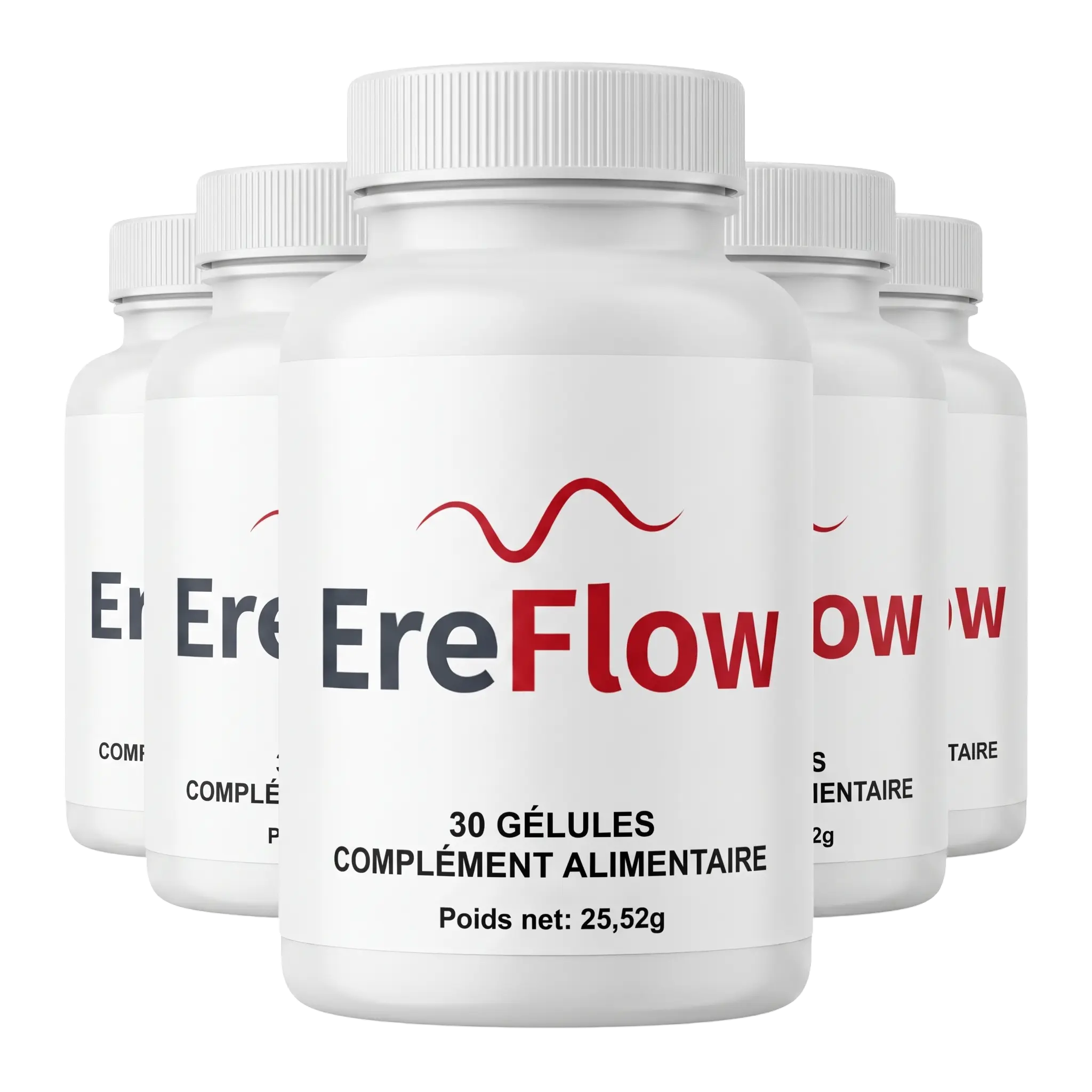 Lot de 6 pots d'EreFlow™, 30 gélules par pot, complément alimentaire